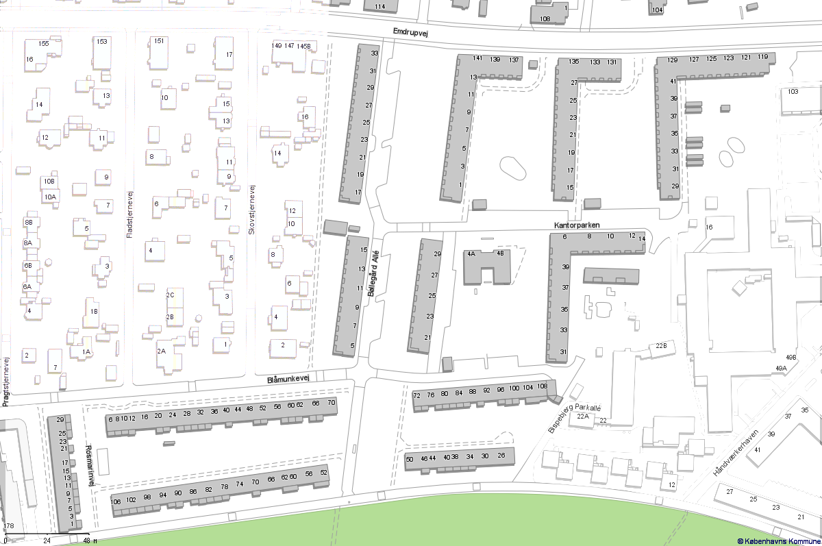 Kort over Kantorparken